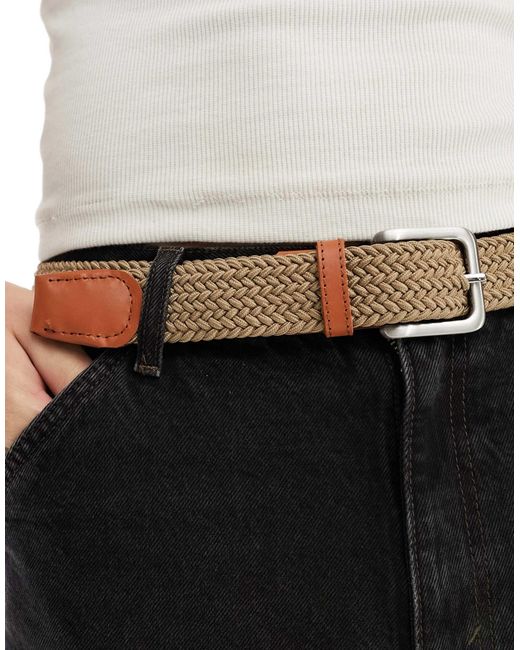 Jack & Jones – webgürtel in Black für Herren