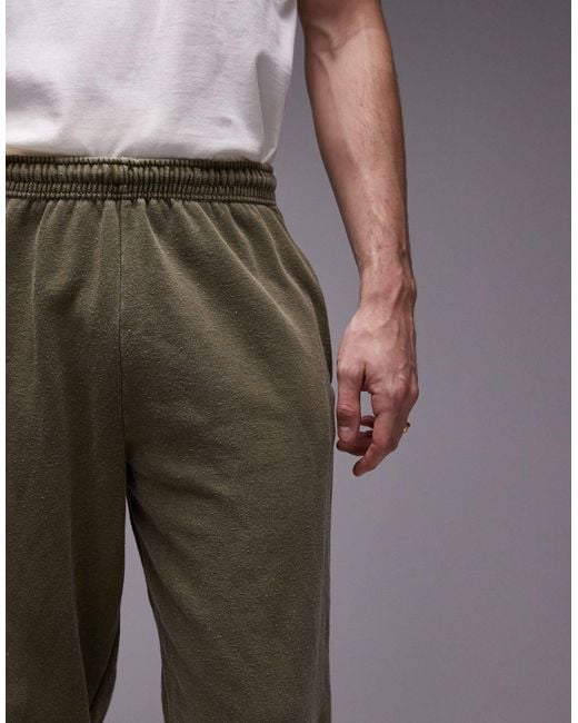 Joggers oversize lavaggio vintage di Topman in Gray da Uomo