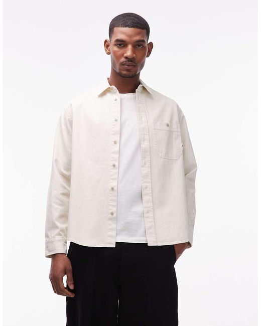 DOUBLE A by WOOD WOOD White Cooper Shirt for men