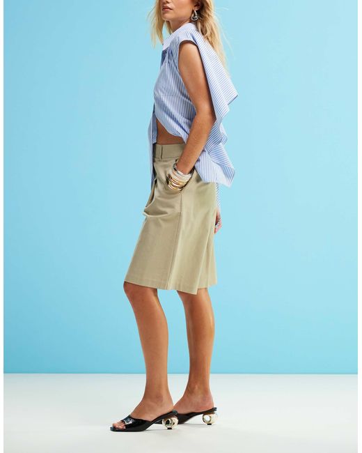 ASOS Blue – longline-safari-shorts