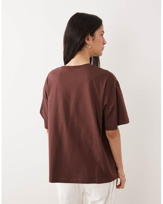 ASOS Brown Oversized T-shirt With Tiger Graphic