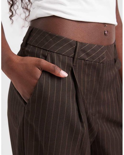 JJXX Multicolor Wide Leg Tailored Trouser With Pinstripe