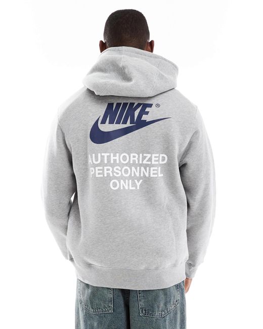 Nike – kapuzenpullover in White für Herren
