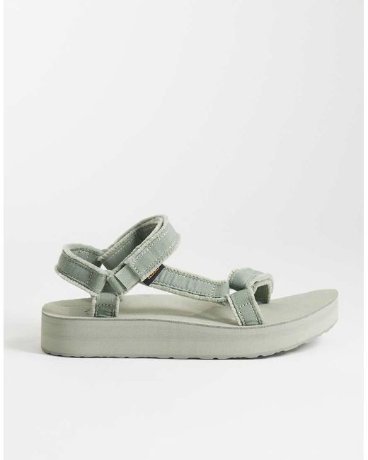 Teva Gray Midform Universal Canvas Sandals