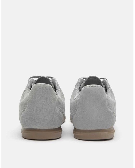 Pull&Bear White Casual Leather Trainers for men