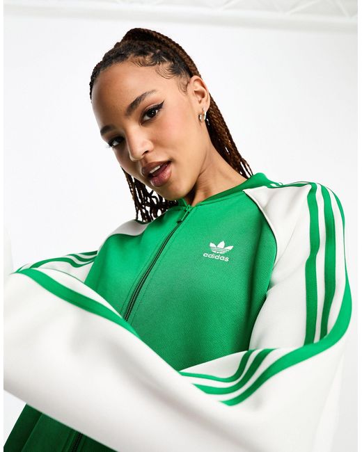 Adidas Originals Green Adicolor Track Top