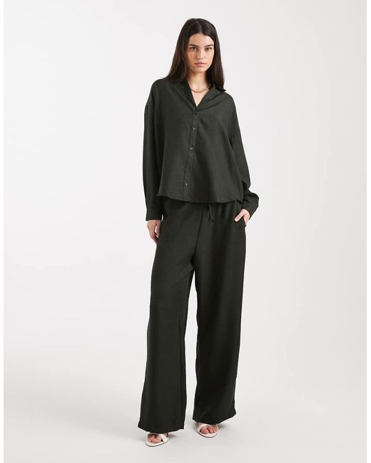 ONLY Black Long Sleeve Shirt Co-Ord