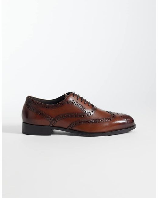 ASOS Brown Lace Up Brogue Shoe for men