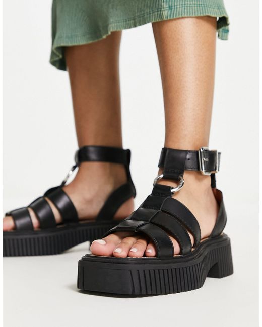 ASRA Paxton Chunky Sandals in Green | Lyst Canada