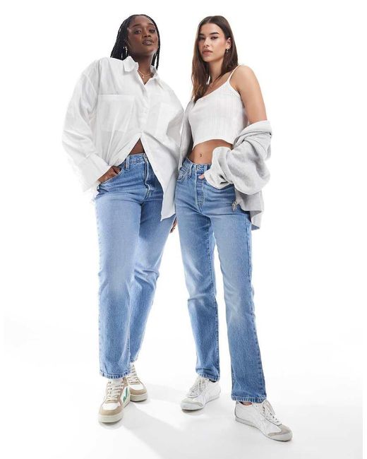 Levi's Blue 501 Original Straight Fit Jeans