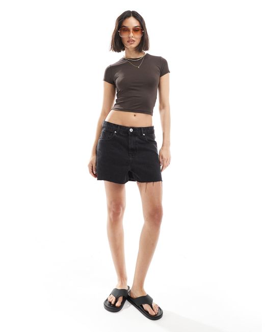 Stradivarius Gray – t-shirt aus polyamid