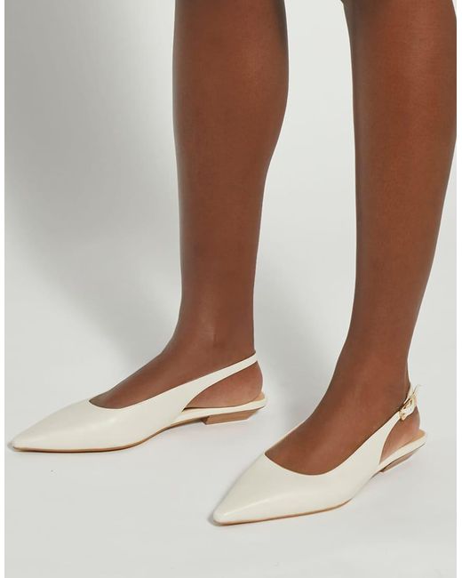 Dune Natural Hostess Ballet Pumps