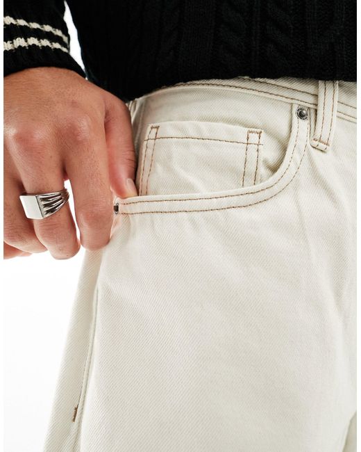 Cotton On Cotton on – locker geschnittene denim-jeans in Black für Herren