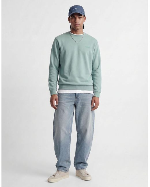 Jack & Jones Blue Sweatshirt With Script Logo for men