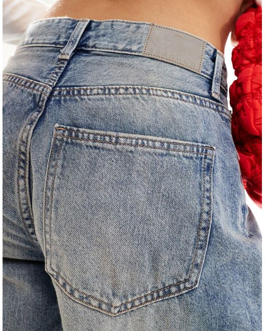 Bershka Blue – weit geschnittene jeans