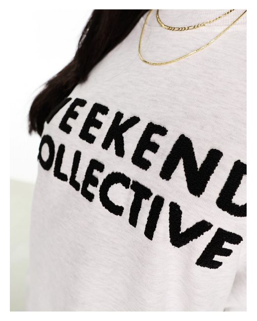ASOS White Asos – weekend collective – oversize-sweatshirt-kleid
