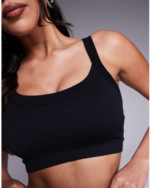 4505 Gray Fuller Bust Sculpting Seamless Medium Support Sports Bra