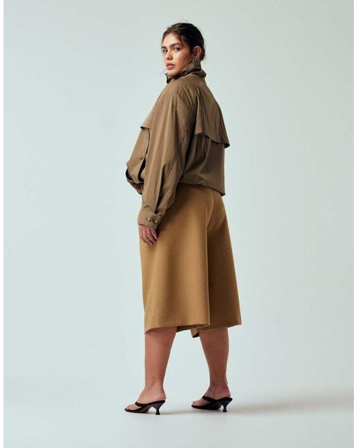 ASOS Black Asos Design Curve Longline Tailored Cullottes