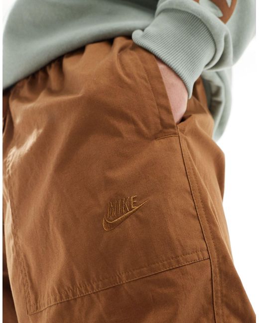 Pantalones cargo marrones barcelona club Nike de hombre de color White