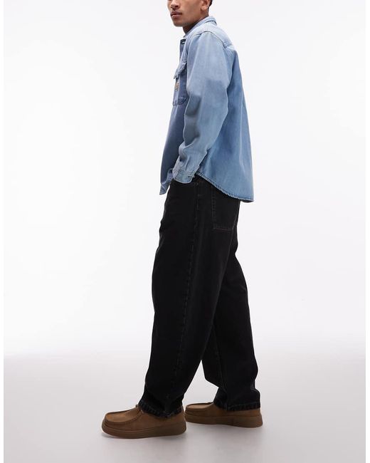 Carhartt Blue Brandon Loose Straight Fit Jeans for men