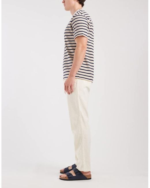 Redefined Rebel Natural Gus Comfort Fit Trousers for men