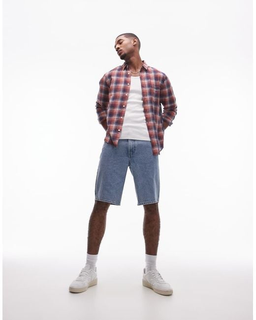 Levi's Blue Workwear Capsule 568 Loose Fit Denim Carpenter Shorts for men