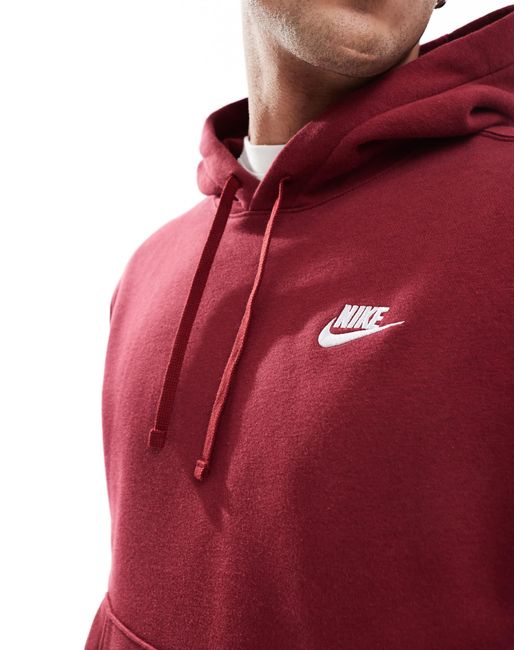 Nike Red Club Hoodie for men