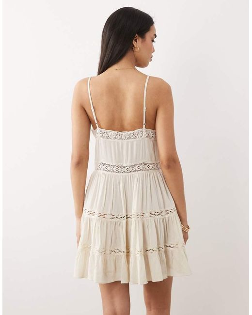 Iisla & Bird Natural Button Down Mini Dress
