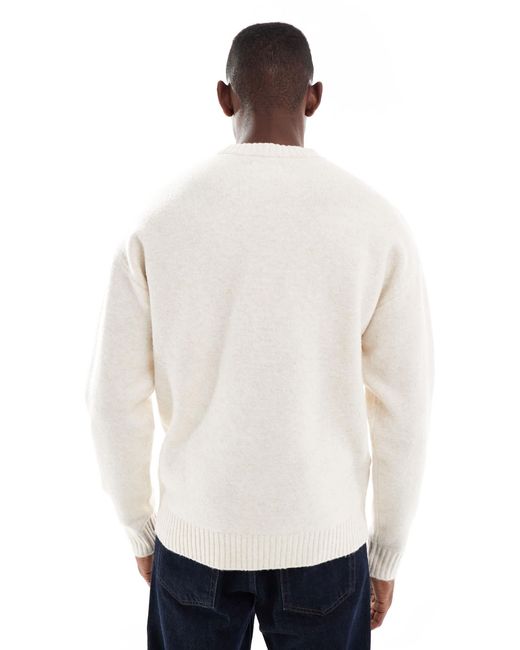 Pull ras Jack & Jones pour homme en coloris White
