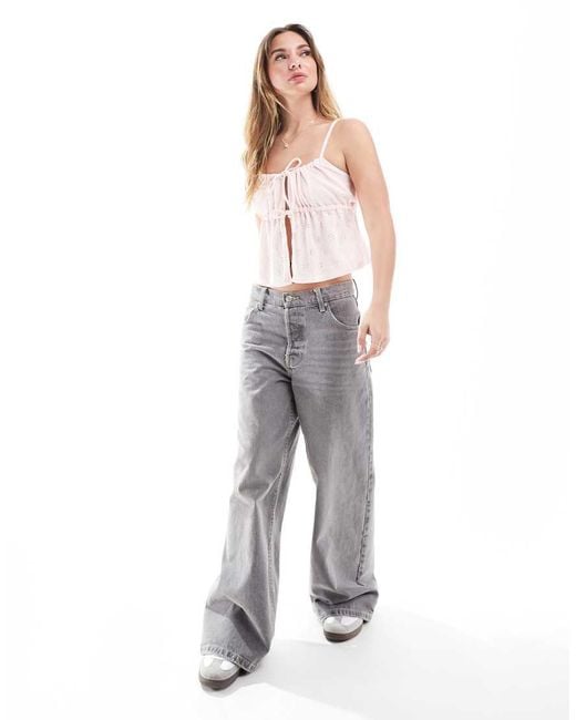 Cotton On Pink Cotton On Tie Front Cami Top