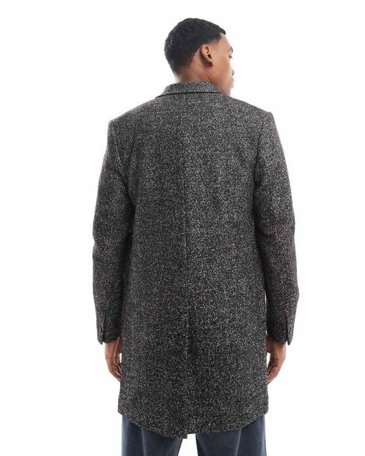 River Island Multicolor Textured Overcoat for men