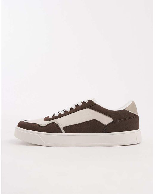 Jack & Jones Brown Contrast Trainer for men