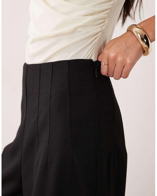 ASOS Black Tailored High Waist Corset Detail Trouser Co-Ord