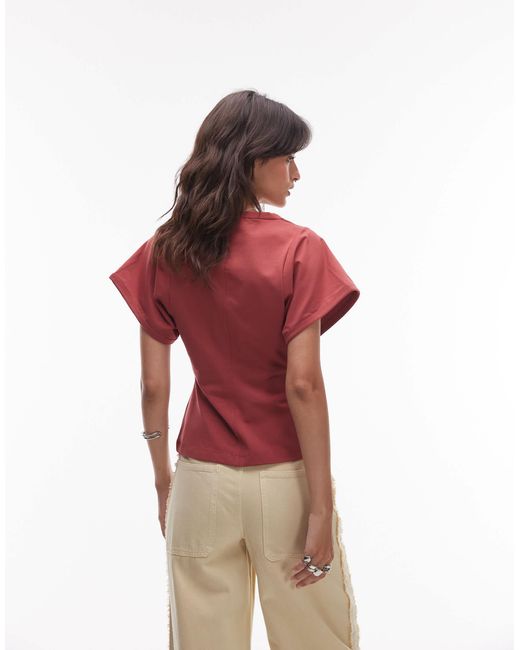 & Other Stories Red – schweres t-shirt