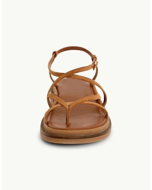 Nobody's Child Brown Real Suede Strappy Sandal