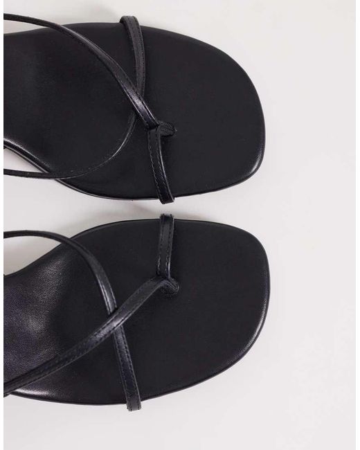 ASOS Metallic Haven Strappy Kitten Heeled Sandals