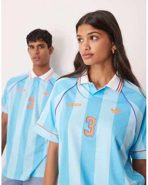 Adidas Originals Blue Summer Football Shirt