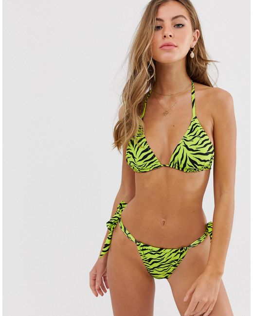 FULL Circle Halter Neck Bikini TOP donna