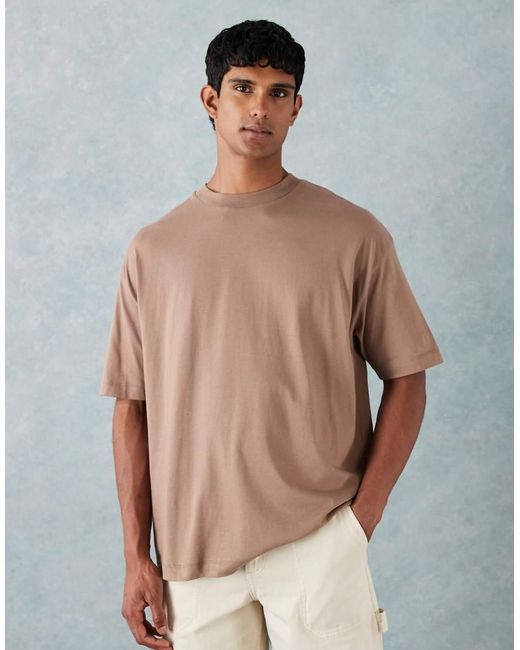 ASOS Natural Essentials Oversized T-shirt for men
