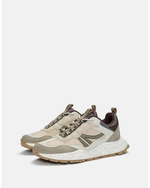 Pull&Bear – mehrteilige sneaker in White für Herren
