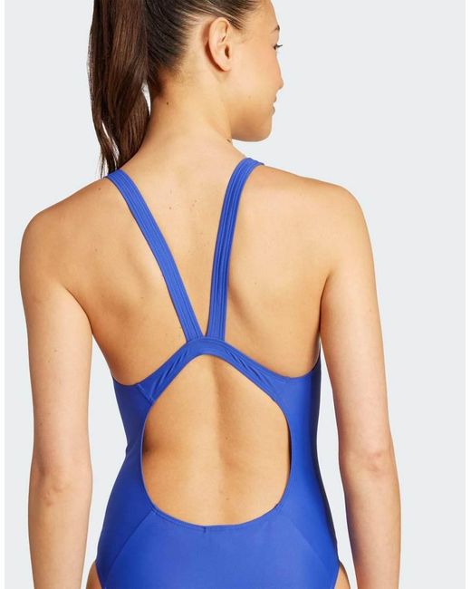 Adidas Originals Blue V-Back Swimsuit
