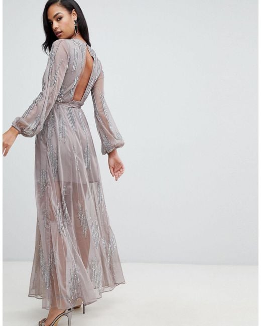 coast acacia textured maxi dress