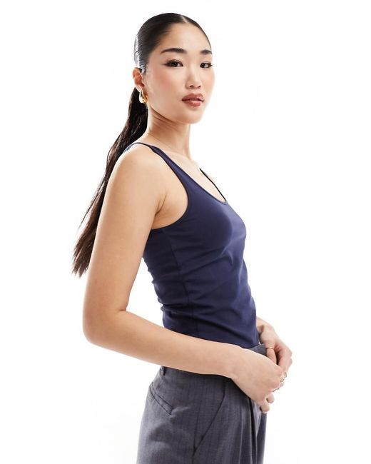 Vero Moda Blue Longline Vest Top