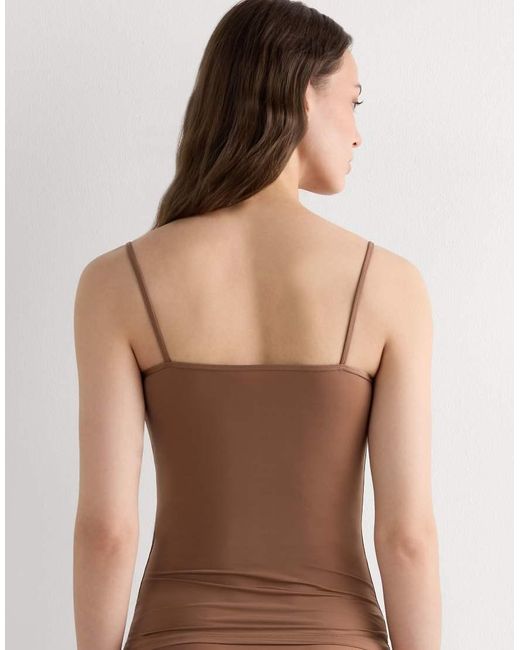 Intimissimi Brown Ultralight Microfibre Top