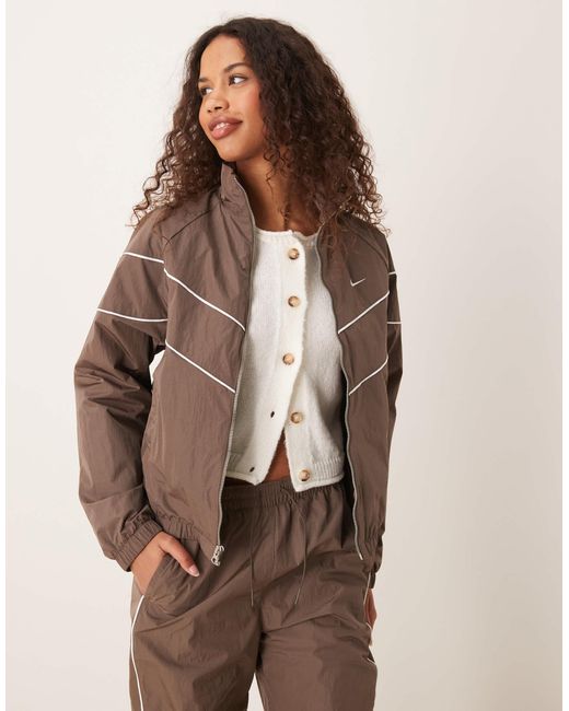 Nike Brown Windrunner Track Jacket