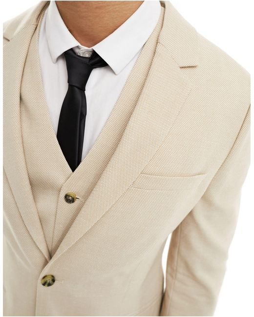 ASOS White Wedding Slim Suit Jacket for men