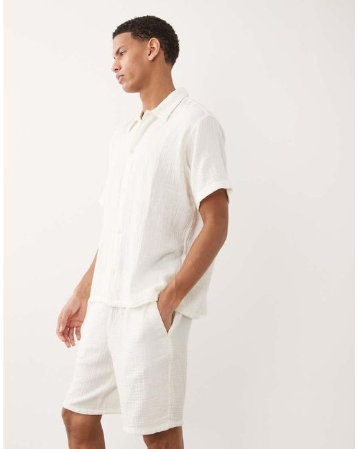 Jack & Jones Natural Textured Shorts for men
