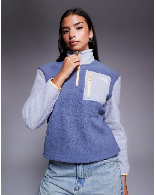 The North Face Blue Yumiori Half Zip Jacket