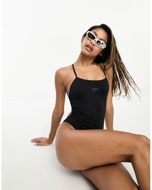 Speedo Black Endurance Swimsuit