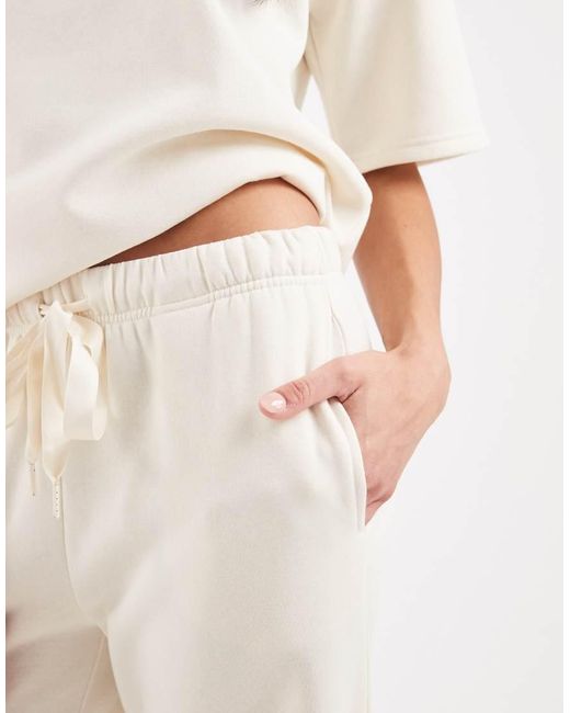 Vero Moda Natural Tie Waist Wide Leg Trackies
